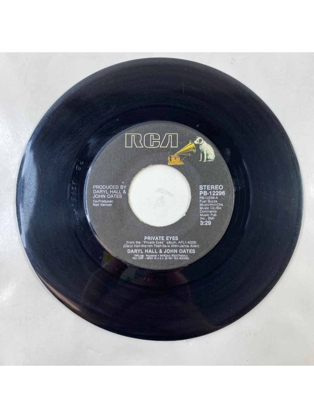 Vintage Daryl Hall John Oates 45 RPM Vinyl Private Eyes Tell Me What You Want